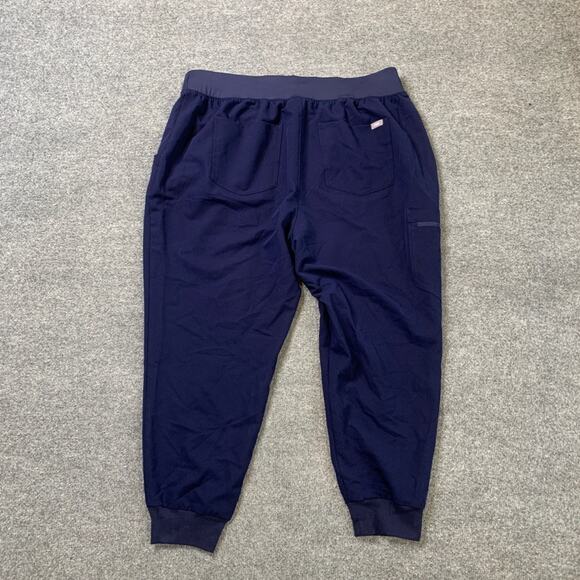 Figs Jogger Womens 3XL XXXL Navy Blue Zamora Drawstring Scrub Pockets Pants - Picture 10 of 12